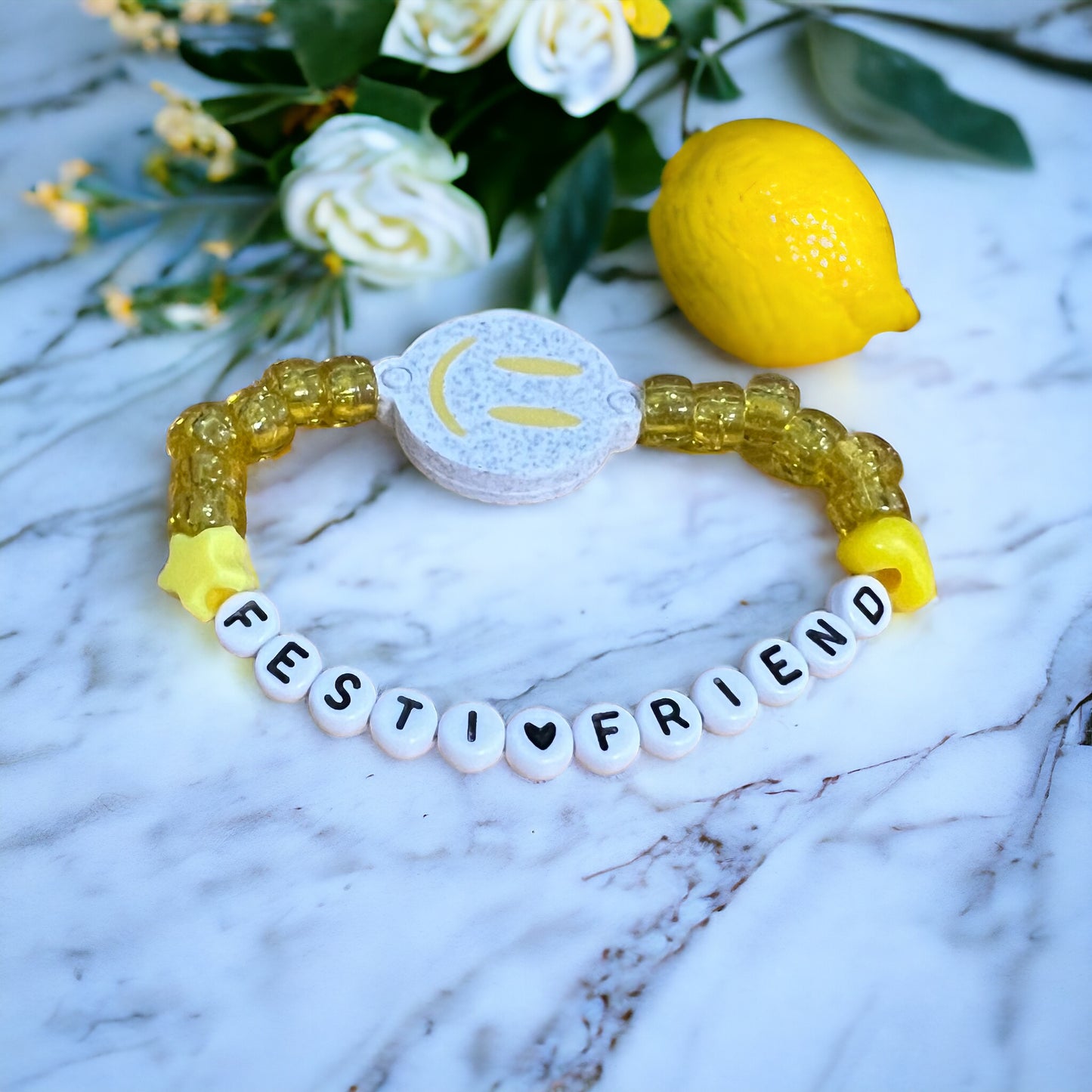 Yellow Sparkle Kandi